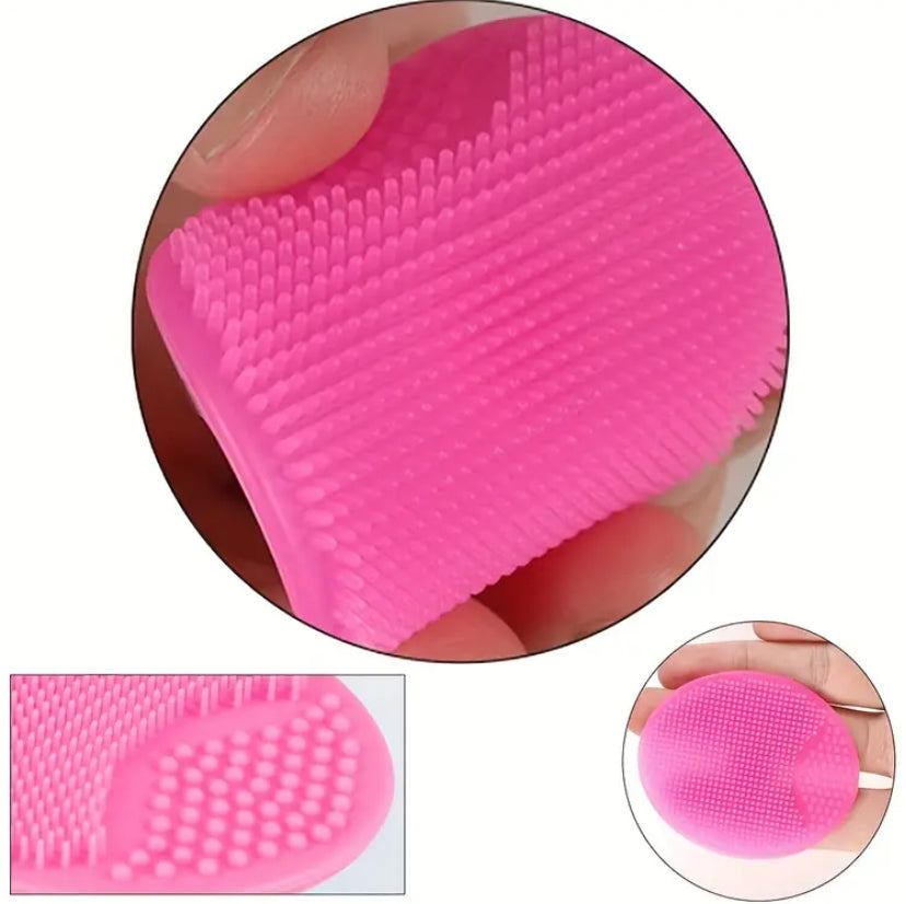 2pcs brosse nettoyante pour visage , en silicone