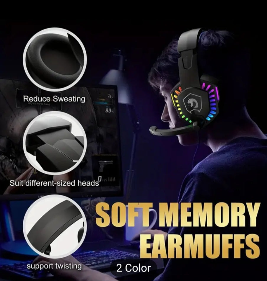 Combo Clavier et Souris Gaming Filaires avec Casque.